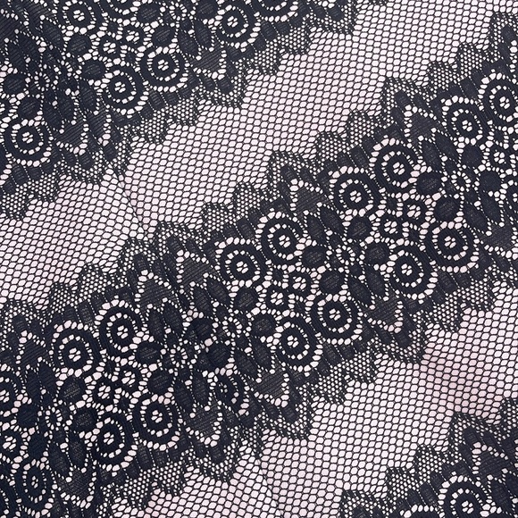 NWT Jessica Simpson Light Pink with Black Lace Sheath Dress - Picture 2 of 8